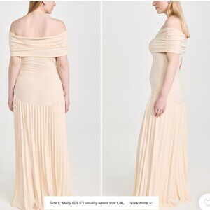 Lioness Field of Dreams Maxi Dress in Oatmeal Size XXL US 14